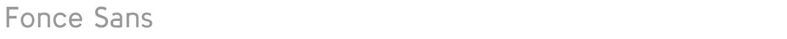 Fonce Sans font preview
